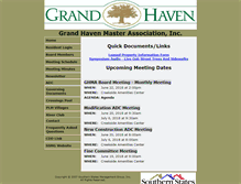 Tablet Screenshot of grandhavenmhoa.com